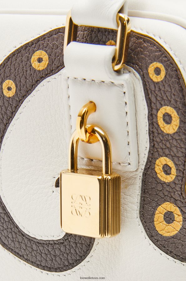 Loewe moterys amazona 16 iš nappa veršiuko odos minkšta balta BZ26XN143