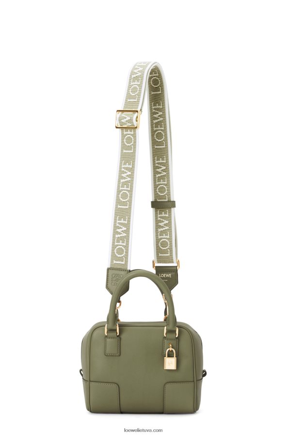 Loewe moterys amazona 16 kvadratų maišelis iš Nappa veršiuko odos avokado žalia BZ26XN165