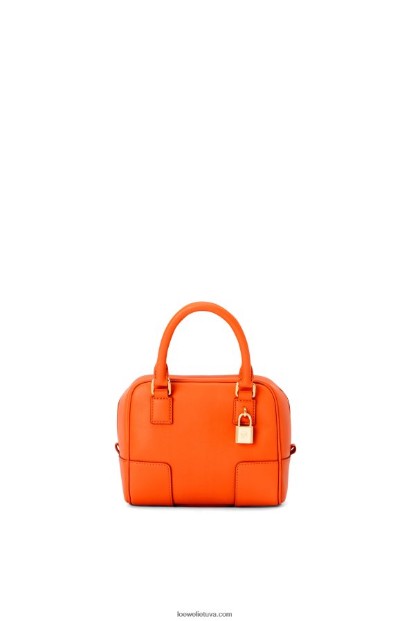 Loewe moterys amazona 16 kvadratų maišelis iš Nappa veršiuko odos oranžinė BZ26XN145