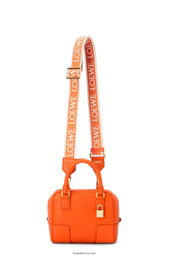 Loewe moterys amazona 16 kvadratų maišelis iš Nappa veršiuko odos oranžinė BZ26XN145