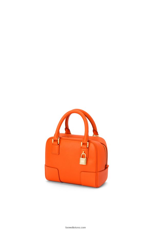 Loewe moterys amazona 16 kvadratų maišelis iš Nappa veršiuko odos oranžinė BZ26XN145