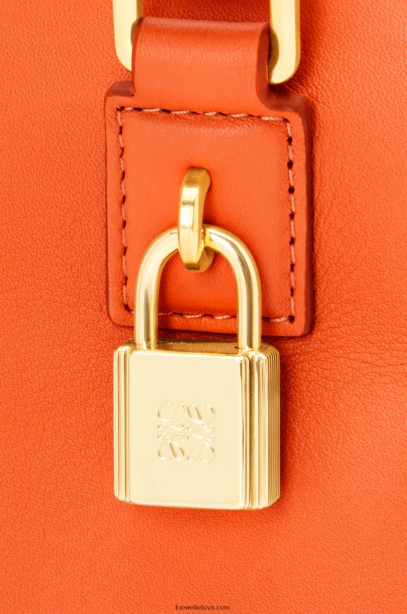 Loewe moterys amazona 16 kvadratų maišelis iš Nappa veršiuko odos oranžinė BZ26XN145