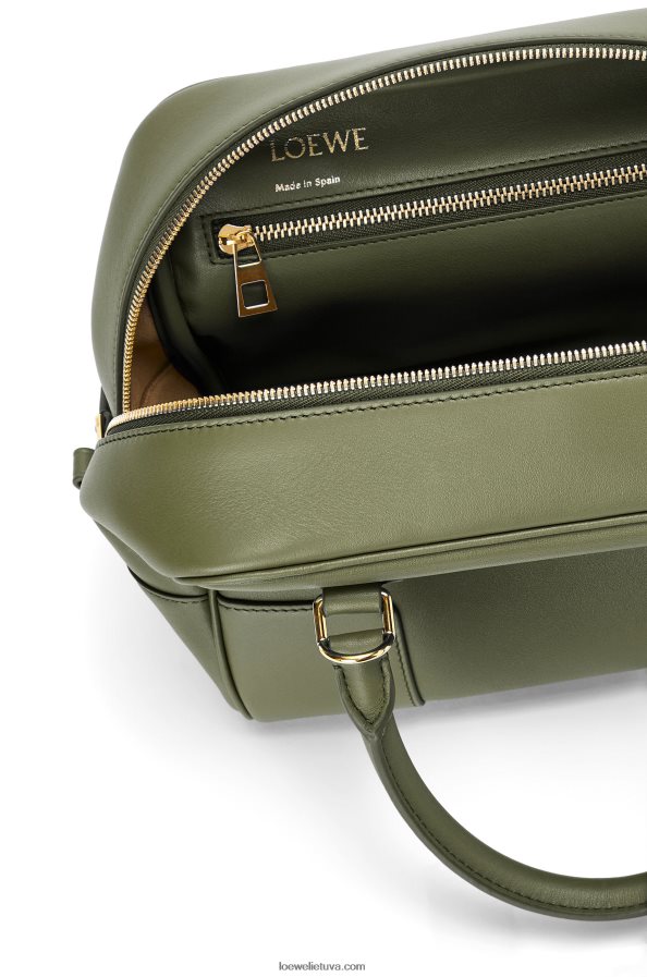 Loewe moterys amazona 19 kvadratų maišelis iš nappa veršiuko odos avokado žalia BZ26XN166