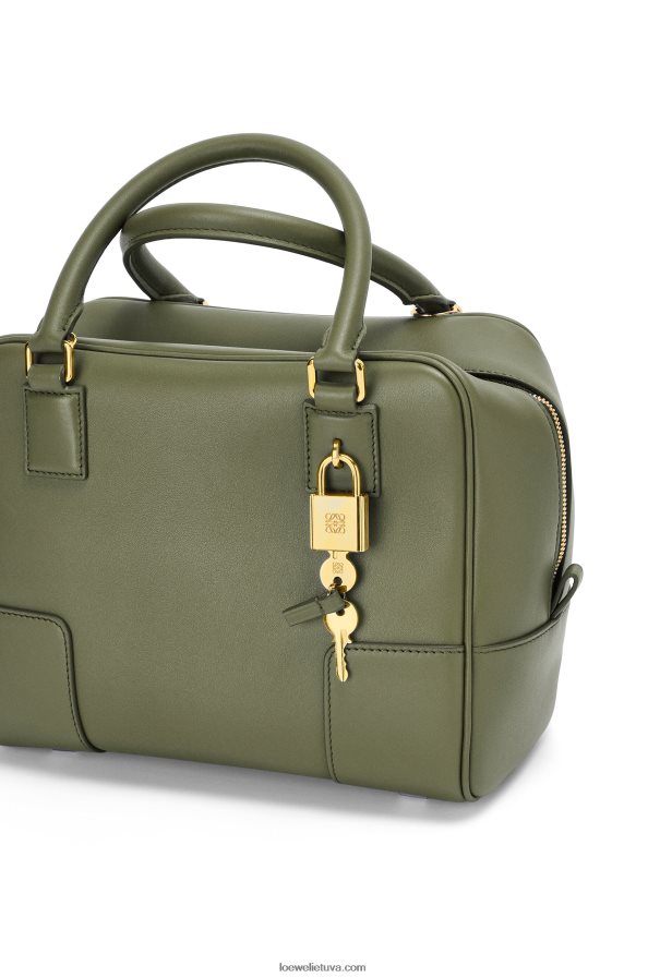 Loewe moterys amazona 19 kvadratų maišelis iš nappa veršiuko odos avokado žalia BZ26XN166