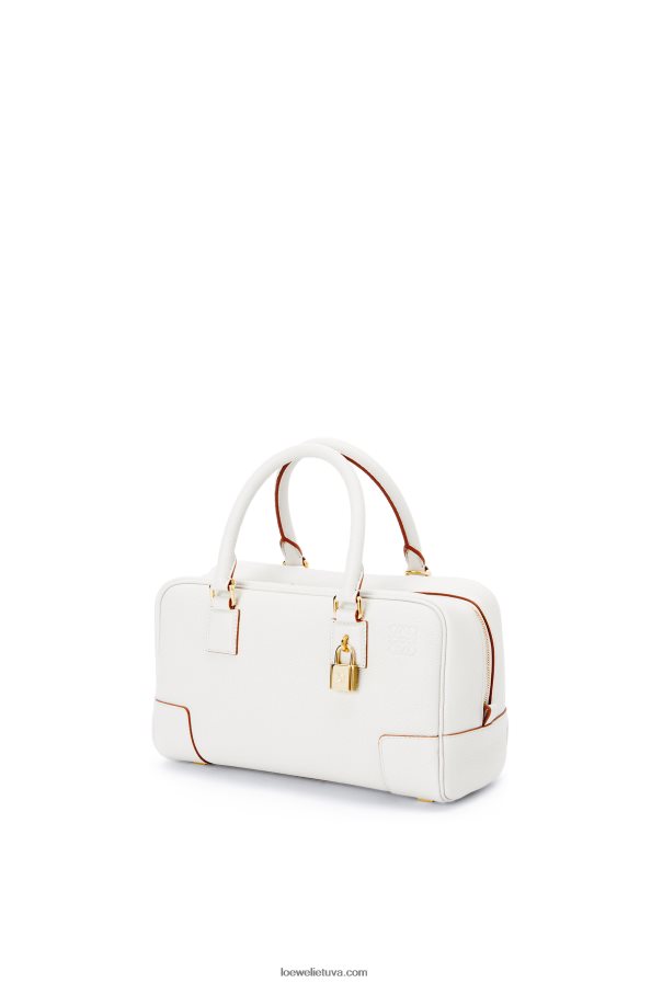 Loewe moterys amazona 23 maišelis iš minkštos grūdėtos veršienos minkšta balta BZ26XN151