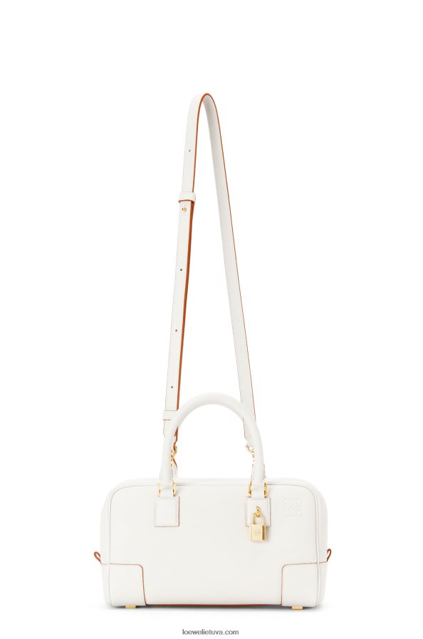 Loewe moterys amazona 23 maišelis iš minkštos grūdėtos veršienos minkšta balta BZ26XN151
