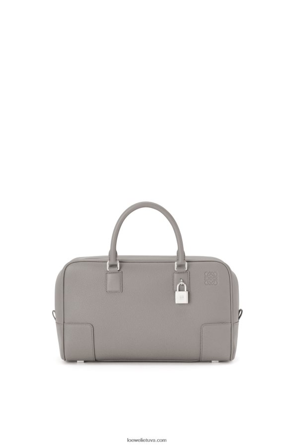 Loewe moterys amazona 28 maišelis iš minkštos grūdėtos veršienos perlų pilka BZ26XN134