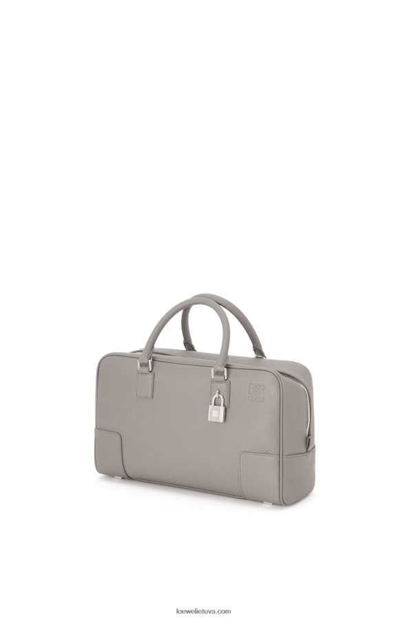 Loewe moterys amazona 28 maišelis iš minkštos grūdėtos veršienos perlų pilka BZ26XN134