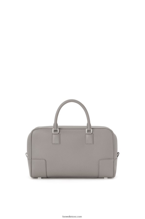 Loewe moterys amazona 28 maišelis iš minkštos grūdėtos veršienos perlų pilka BZ26XN134