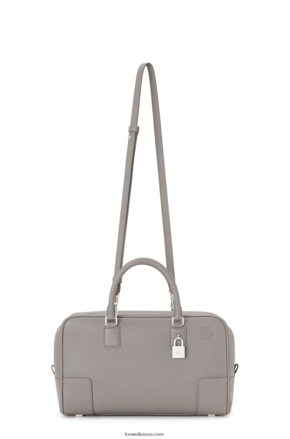Loewe moterys amazona 28 maišelis iš minkštos grūdėtos veršienos perlų pilka BZ26XN134