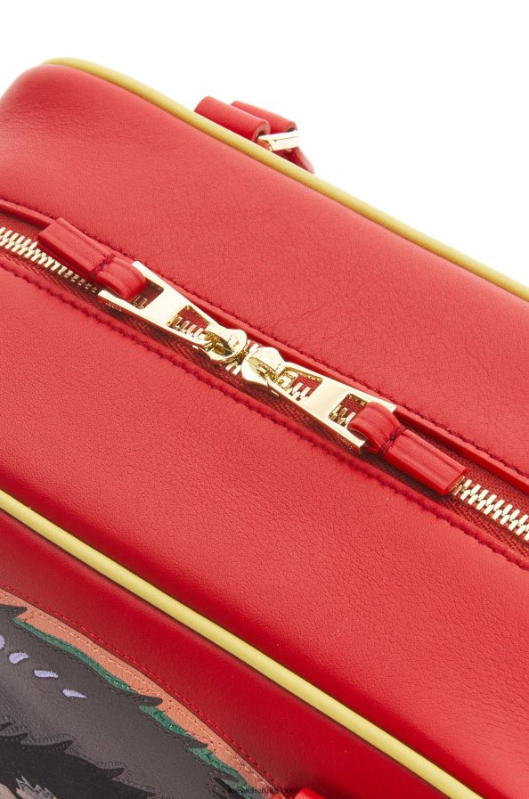 Loewe moterys ragana iš atliekų amazona 19 maišelis iš nappa veršiuko odos raudona BZ26XN193