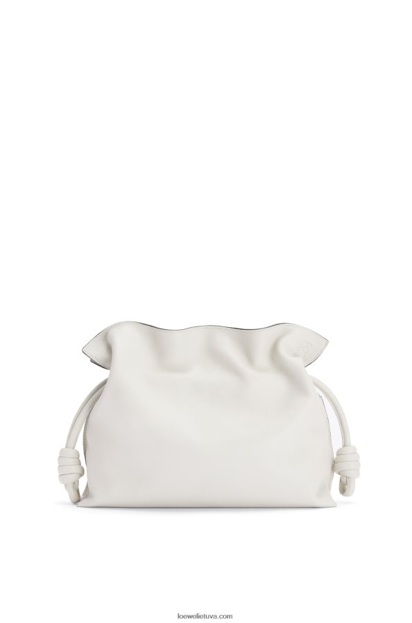 Loewe moterys flamenko sankaba iš nappa veršiuko odos minkšta balta BZ26XN390