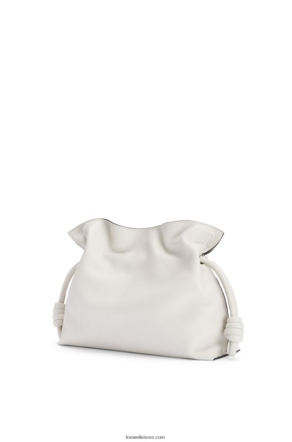 Loewe moterys flamenko sankaba iš nappa veršiuko odos minkšta balta BZ26XN390