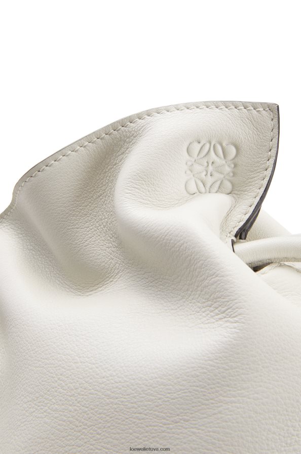 Loewe moterys flamenko sankaba iš nappa veršiuko odos minkšta balta BZ26XN390