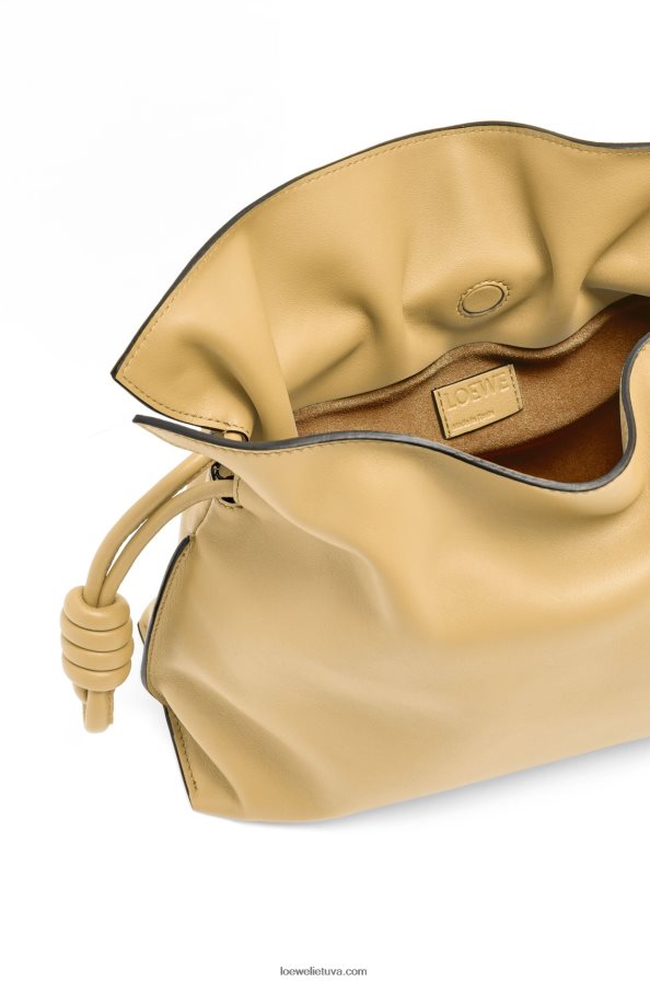 Loewe moterys flamenko sankaba iš nappa veršiuko odos tamsus sviestas BZ26XN363