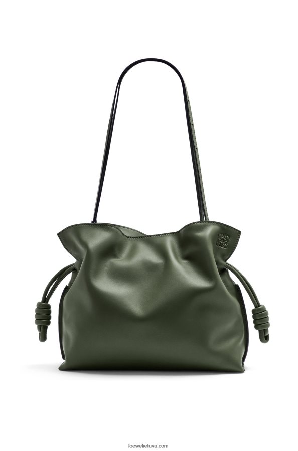 Loewe moterys flamenko sankaba iš nappa veršiuko odos vintažinė chaki BZ26XN428