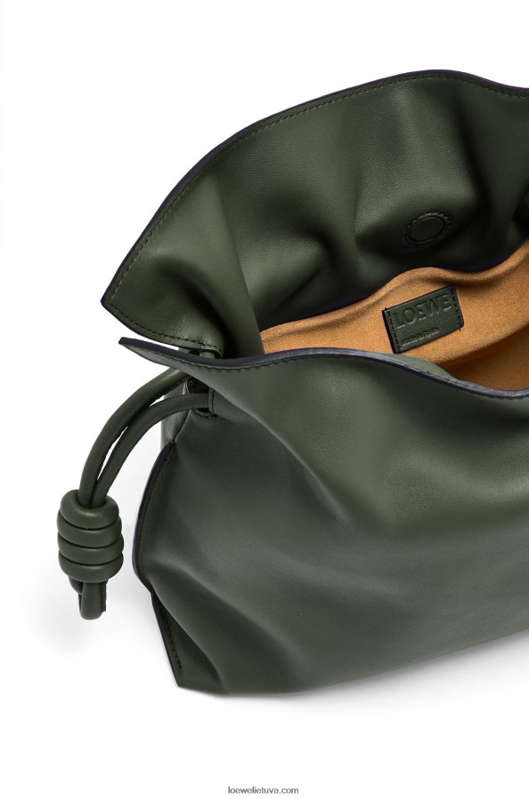 Loewe moterys flamenko sankaba iš nappa veršiuko odos vintažinė chaki BZ26XN428
