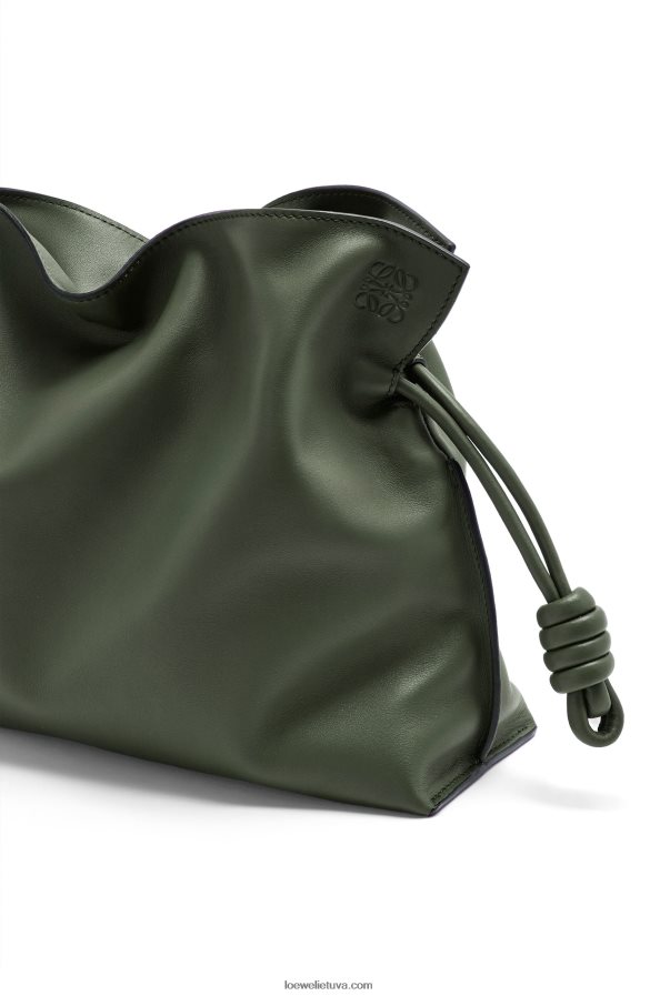 Loewe moterys flamenko sankaba iš nappa veršiuko odos vintažinė chaki BZ26XN428