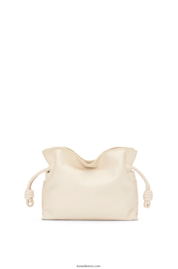 Loewe moterys mini flamenko sankaba iš nappa veršiuko odos angora BZ26XN331