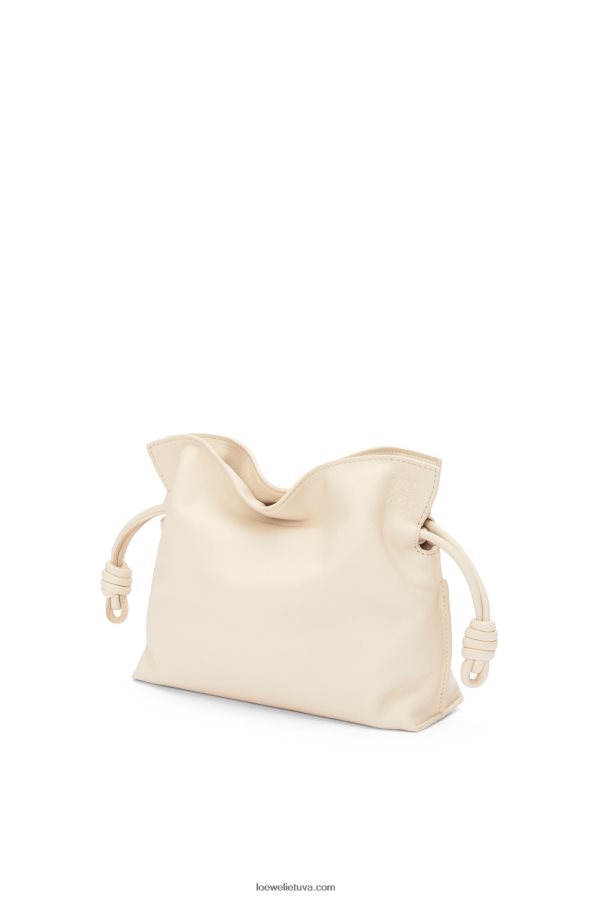 Loewe moterys mini flamenko sankaba iš nappa veršiuko odos angora BZ26XN331
