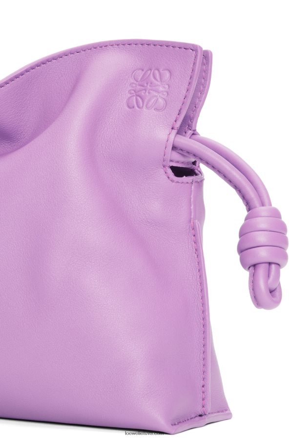 Loewe moterys mini flamenko sankaba iš nappa veršiuko odos guimauve BZ26XN321