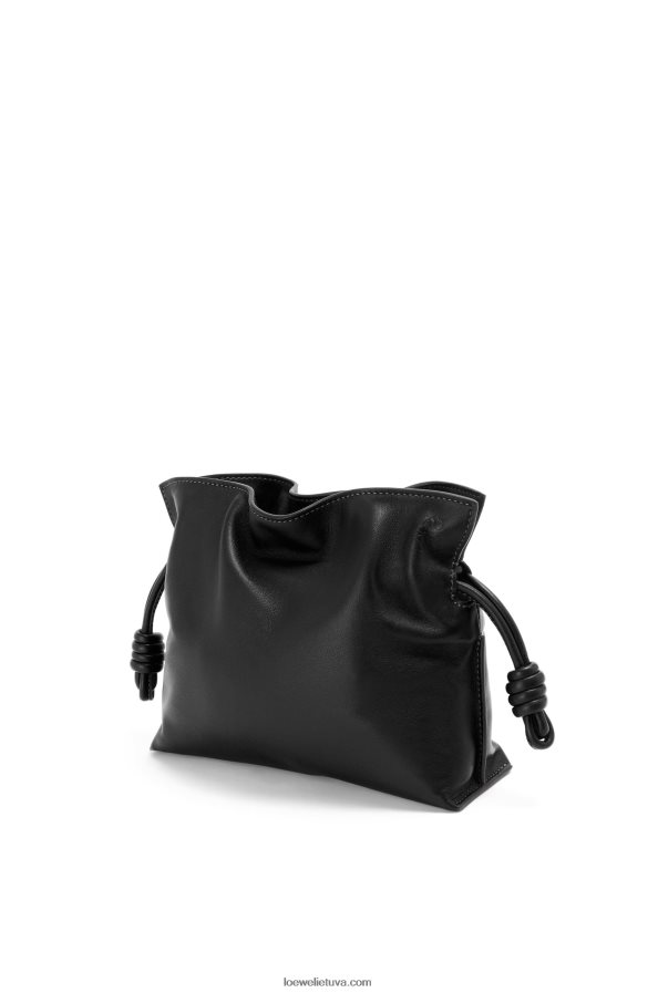 Loewe moterys mini flamenko sankaba iš nappa veršiuko odos juodas BZ26XN206