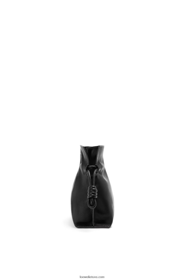 Loewe moterys mini flamenko sankaba iš nappa veršiuko odos juodas BZ26XN206