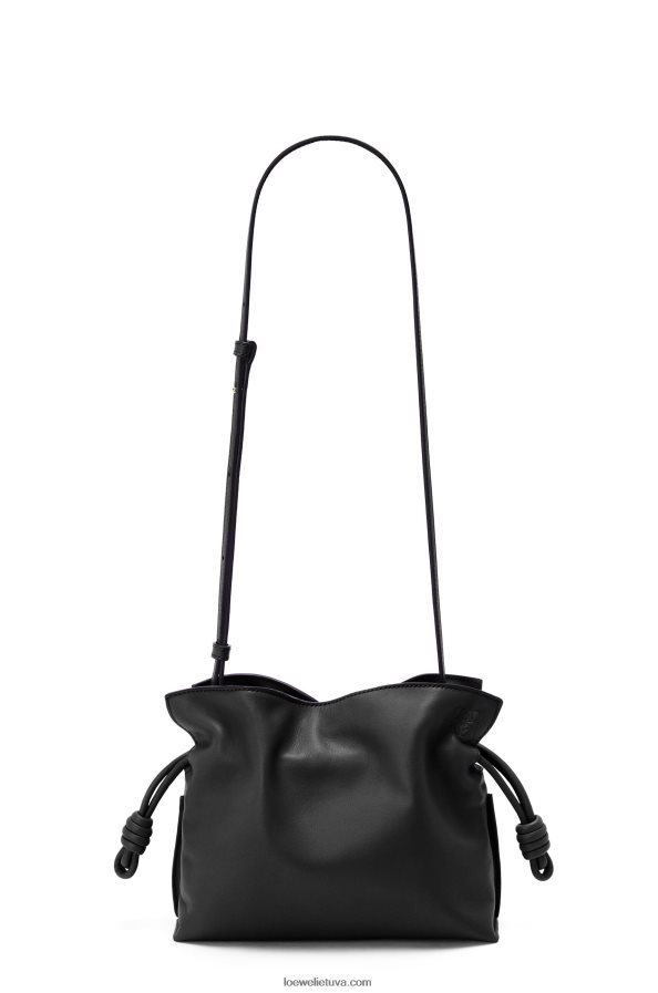 Loewe moterys mini flamenko sankaba iš nappa veršiuko odos juodas BZ26XN206