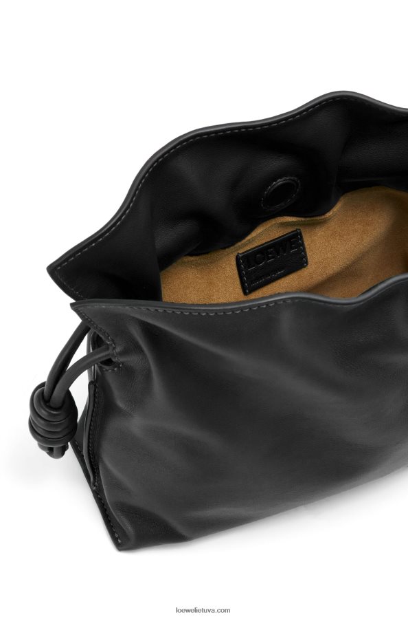 Loewe moterys mini flamenko sankaba iš nappa veršiuko odos juodas BZ26XN206