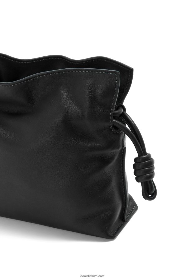 Loewe moterys mini flamenko sankaba iš nappa veršiuko odos juodas BZ26XN206
