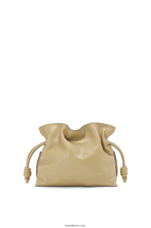 Loewe moterys mini flamenko sankaba iš nappa veršiuko odos molio žalia BZ26XN217