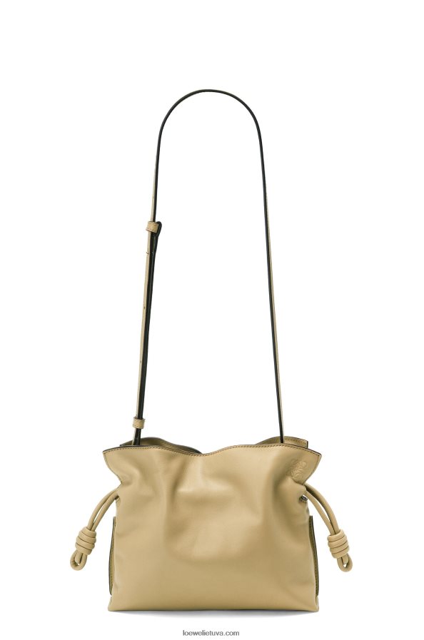 Loewe moterys mini flamenko sankaba iš nappa veršiuko odos molio žalia BZ26XN217