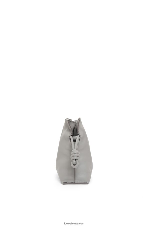 Loewe moterys mini flamenko sankaba iš nappa veršiuko odos perlų pilka BZ26XN328