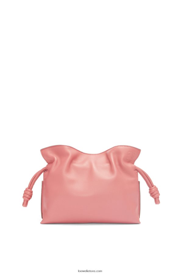 Loewe moterys mini flamenko sankaba iš nappa veršiuko odos persikų žydėjimas BZ26XN267