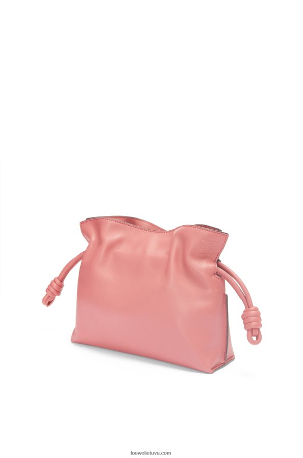 Loewe moterys mini flamenko sankaba iš nappa veršiuko odos persikų žydėjimas BZ26XN267