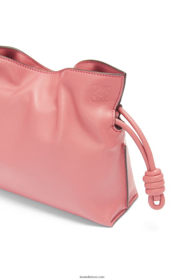 Loewe moterys mini flamenko sankaba iš nappa veršiuko odos persikų žydėjimas BZ26XN267