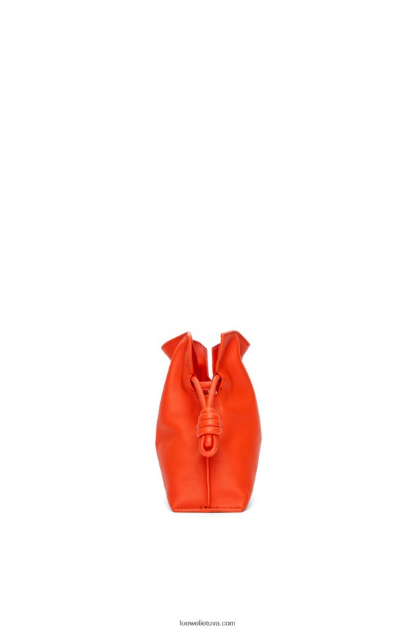 Loewe moterys mini flamenko sankaba iš nappa veršiuko odos saulėtekio oranžinė BZ26XN320