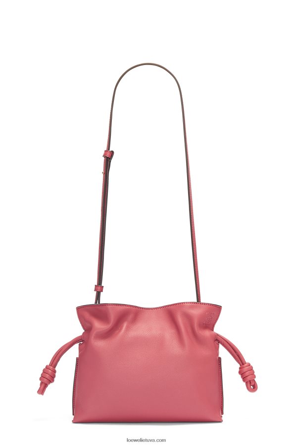 Loewe moterys mini flamenko sankaba iš nappa veršiuko odos slyva BZ26XN272