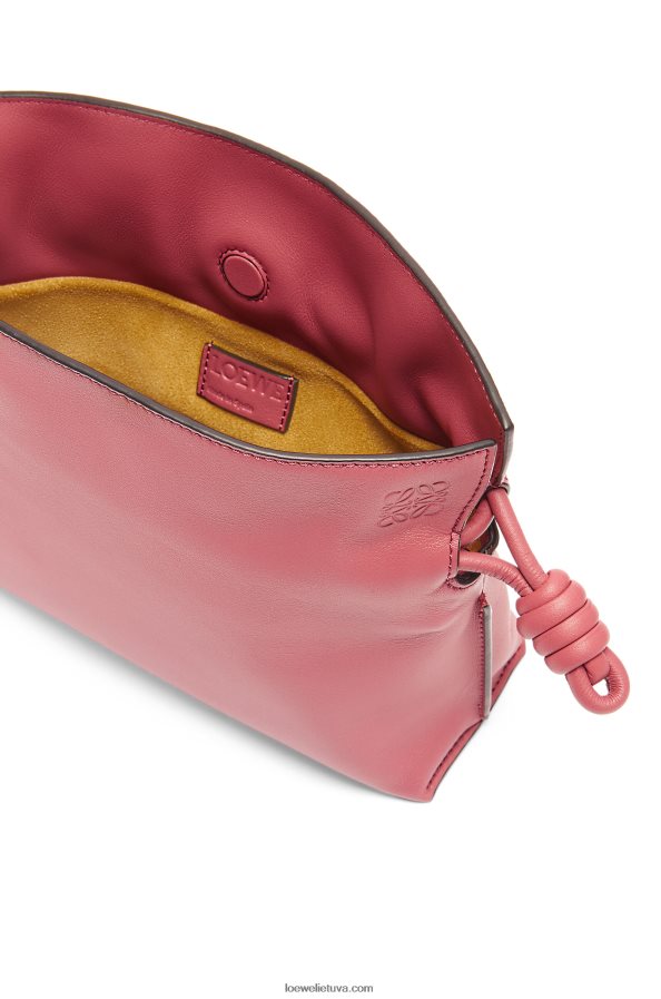 Loewe moterys mini flamenko sankaba iš nappa veršiuko odos slyva BZ26XN272