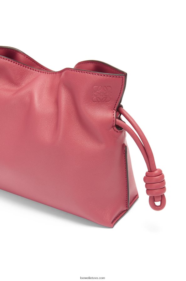 Loewe moterys mini flamenko sankaba iš nappa veršiuko odos slyva BZ26XN272