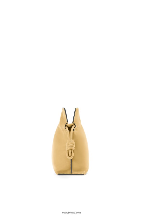 Loewe moterys mini flamenko sankaba iš nappa veršiuko odos tamsus sviestas BZ26XN208