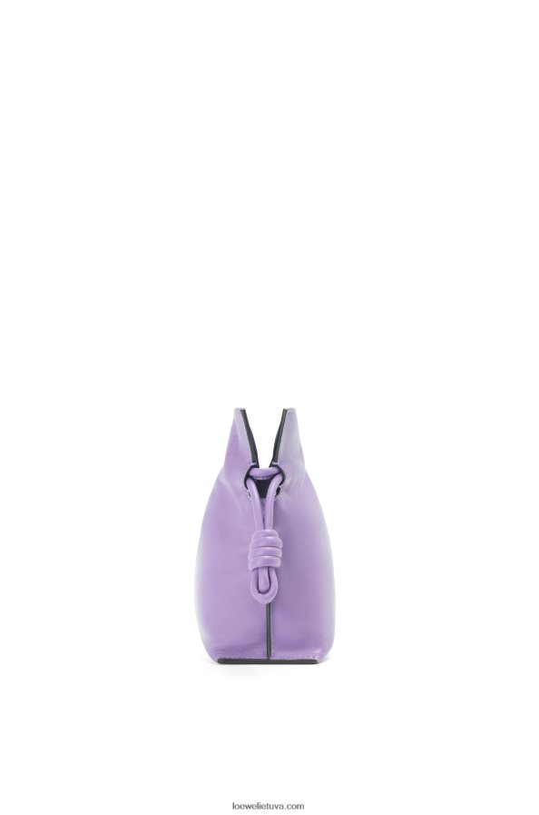 Loewe moterys mini flamenko sankaba iš nappa veršiuko odos šviesiai violetinė BZ26XN204