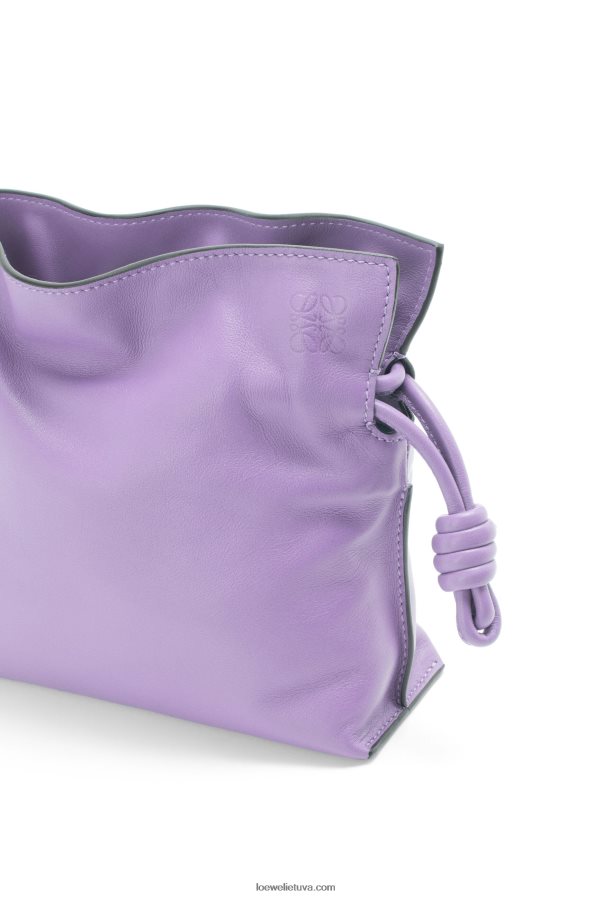 Loewe moterys mini flamenko sankaba iš nappa veršiuko odos šviesiai violetinė BZ26XN204