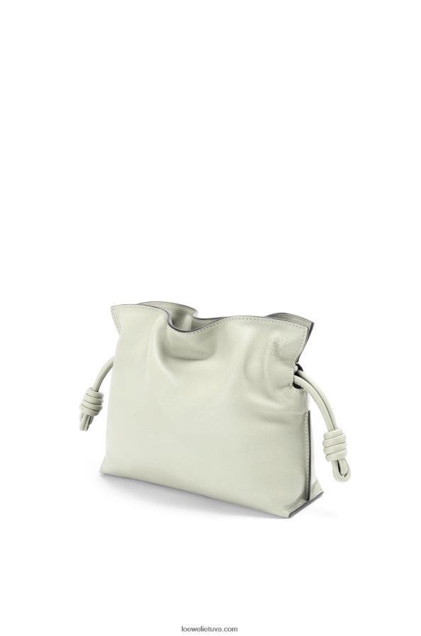 Loewe moterys mini flamenko sankaba iš nappa veršiuko odos šviesus celadonas BZ26XN205