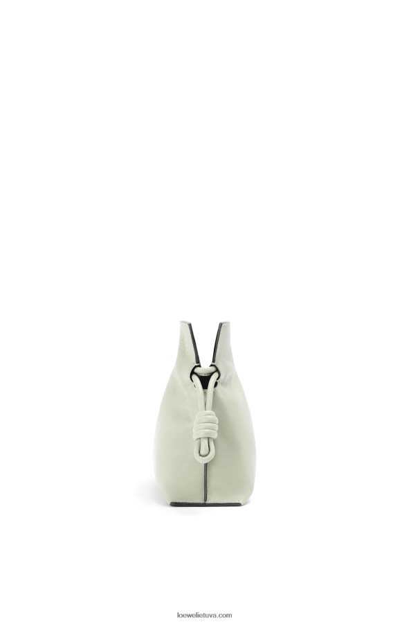 Loewe moterys mini flamenko sankaba iš nappa veršiuko odos šviesus celadonas BZ26XN205