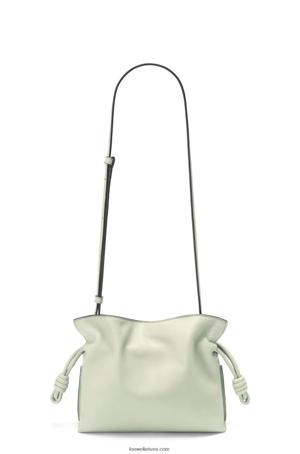 Loewe moterys mini flamenko sankaba iš nappa veršiuko odos šviesus celadonas BZ26XN205