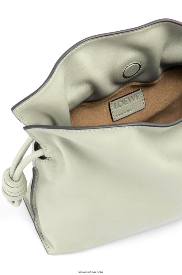 Loewe moterys mini flamenko sankaba iš nappa veršiuko odos šviesus celadonas BZ26XN205