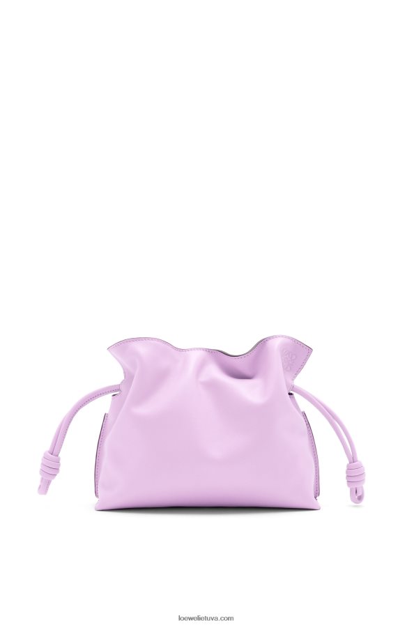 Loewe moterys mini flamenko sankaba iš nappa veršiuko odos žydi orchidėja BZ26XN559