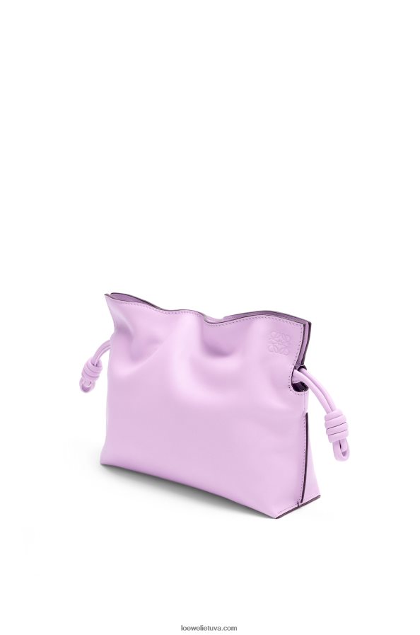 Loewe moterys mini flamenko sankaba iš nappa veršiuko odos žydi orchidėja BZ26XN559