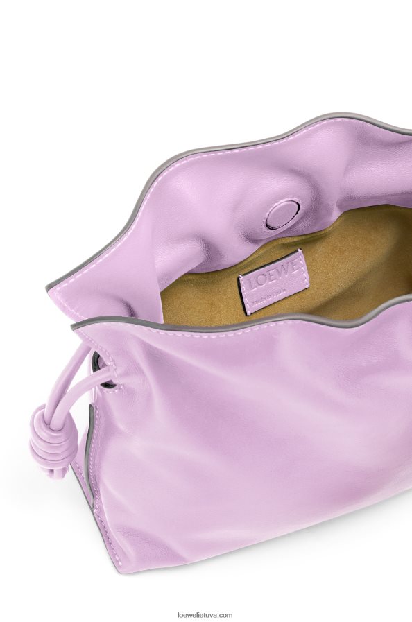 Loewe moterys mini flamenko sankaba iš nappa veršiuko odos žydi orchidėja BZ26XN559
